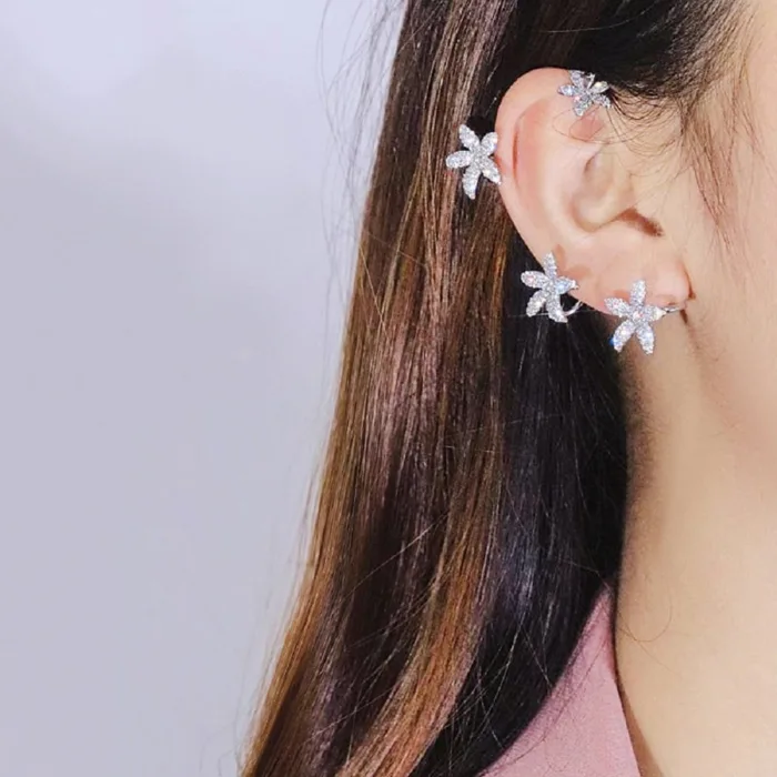Womens Unique Trendy Dainty Small Earrings Hanging For Women Teen Girls Kids Fashion Non Pierced Ears Jewelry