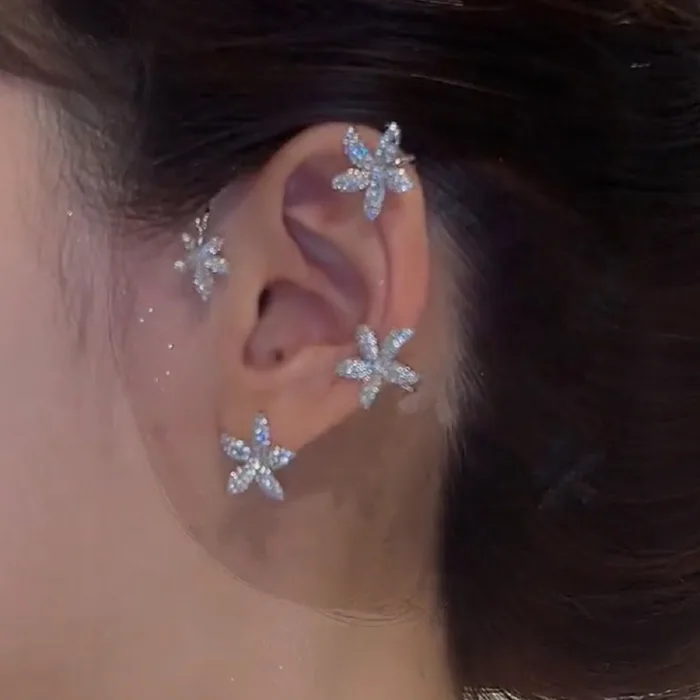 Womens Unique Trendy Dainty Small Earrings Hanging For Women Teen Girls Kids Fashion Non Pierced Ears Jewelry