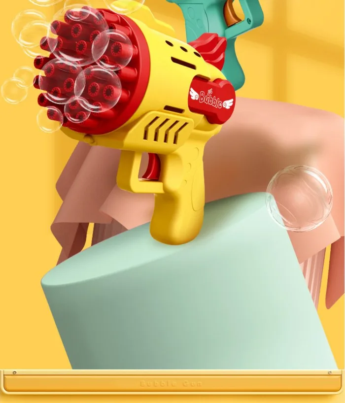 Luminous Bubble Gun Gatling Electric Children's Small Toys