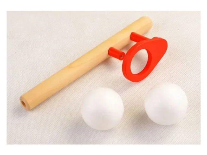 Blowing Balls Magic, Suspension Ball Children Wood Puzzle Toy, Stress Reliever Pipe Balance Child Traditional Gift
