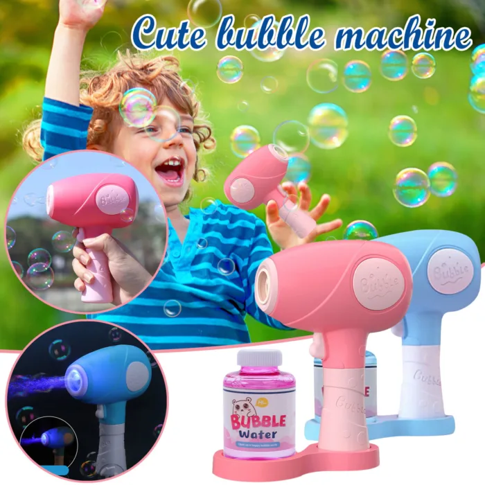 Children's Toys 75ml Automatic Bubble Machine Blower Party Summer Outdoor Toy
