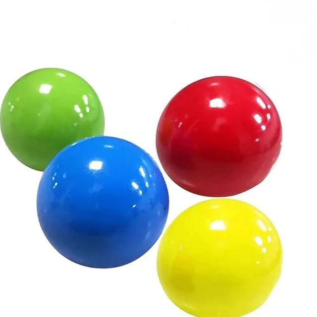 Stress Relief Sticky Wall Ball - Sticky Wall Ball Toys For Kids - Stress and Anxiety Release Suction Top Wall Ball Toy