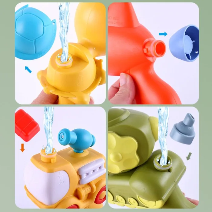 New Children's Cartoon Animal Water Spray Toy Press Mini