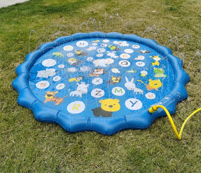 Summer children outdoor round water spray mat