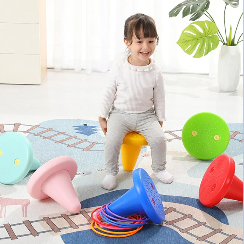 Ring Throwing Children Game, Children Balance Training Toy, Indoor or Outdoor Toy for Kids Training, Throwing Hoop Ring Toss Game Keep Kids Active