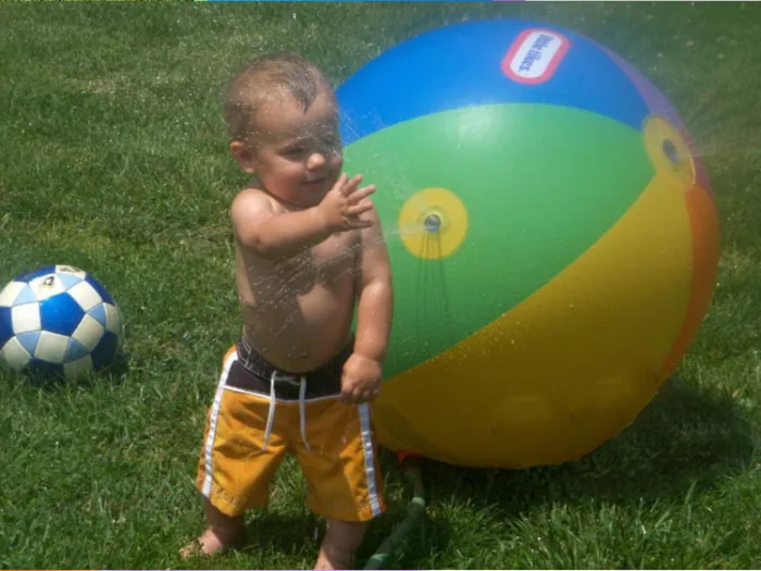 PVC inflatable water spray ball